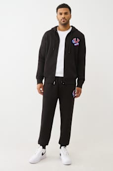 EMBROIDERED PATCH HORSESHOE JOGGER, image 6