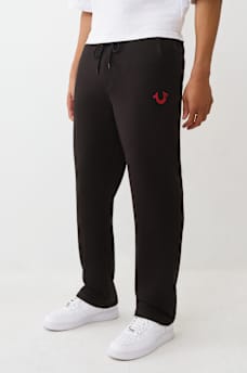 HORSESHOE EMBROIDERED STRAIGHT SWEATPANT, image 1