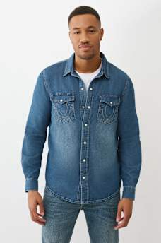 CHAMBRAY HORSESHOE LONG SLEEVE, image 2