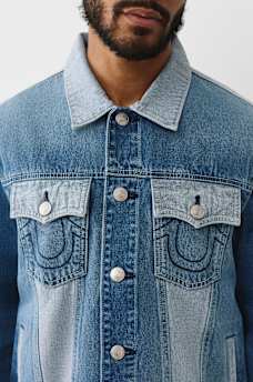 REWORKED DENIM TRUCKER JACKET, image 2