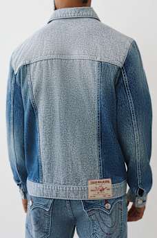 REWORKED DENIM TRUCKER JACKET, image 4