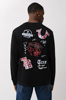 SCATTERED GRAPHICS LONG SLEEVE TEE
