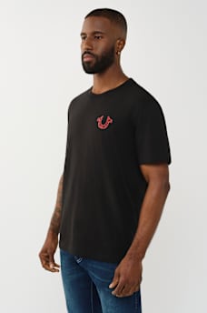T-SHIRT &Agrave; MOTIF DE FER &Agrave; CHEVAL EN SPIRALE
