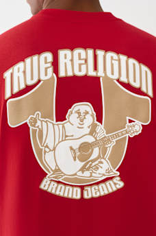 CURVED BUDDHA LOGO TEE, image 1