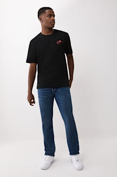 FLOCKED RETRO LOGO TEE