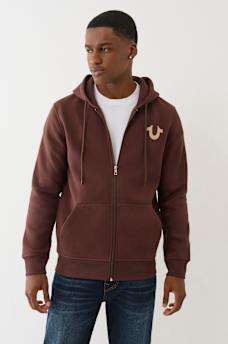 FLOCKED HORSESHOE ZIP HOODIE, image 2