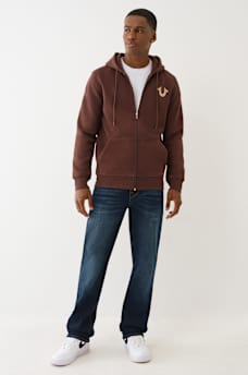 FLOCKED HORSESHOE ZIP HOODIE, image 6