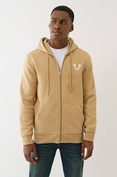 FLOCKED HORSESHOE ZIP HOODIE, image 2