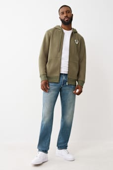 BIG FOIL HORSESHOE ZIP HOODIE, image 6