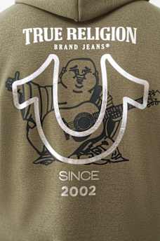 BIG FOIL HORSESHOE ZIP HOODIE, image 1
