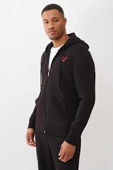 SUDADERA CON CAPUCHA Y CIERRE BORDADA DE TRUE RELIGION, image 3