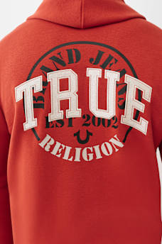 TRUE EMBROIDERED ZIP HOODIE, image 1
