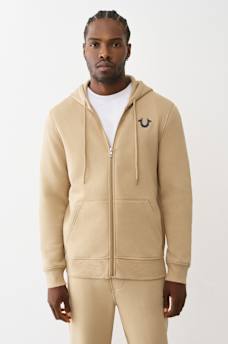 SUDADERA CON CAPUCHA Y CIERRE BORDADA DE TRUE RELIGION, image 2