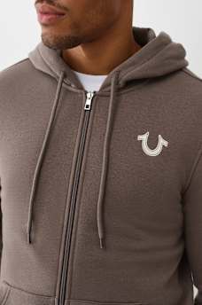 TRUE EMBROIDERED ZIP HOODIE, image 2