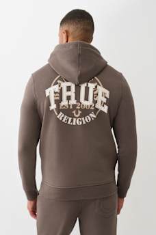TRUE EMBROIDERED ZIP HOODIE, image 1