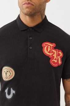 RELAXED PATCH POLO SHIRT, image 2