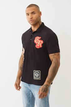 RELAXED PATCH POLO SHIRT, image 3