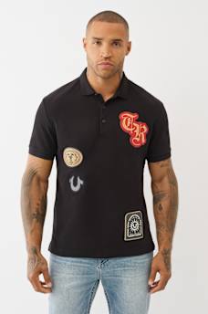 RELAXED PATCH POLO SHIRT, image 1