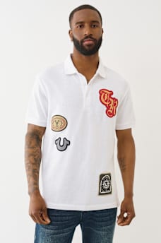 RELAXED PATCH POLO SHIRT, image 2