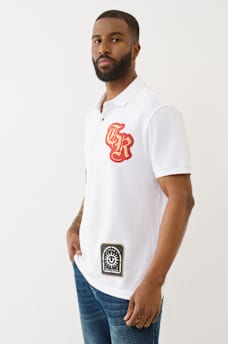 RELAXED PATCH POLO SHIRT, image 4