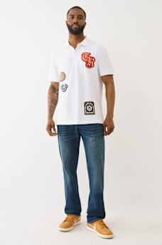 RELAXED PATCH POLO SHIRT, image 5