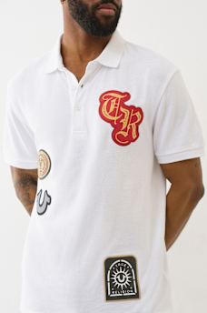 RELAXED PATCH POLO SHIRT, image 1