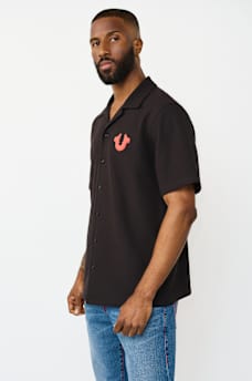 CONTRAST HONEYCOMB PIQU&Eacute; SHIRT, image 3