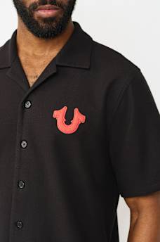 CONTRAST HONEYCOMB PIQU&Eacute; SHIRT, image 4