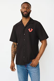 CONTRAST HONEYCOMB PIQU&Eacute; SHIRT, image 1