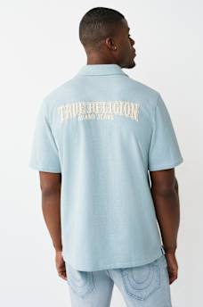 CONTRAST HONEYCOMB PIQU&Eacute; SHIRT, image 2