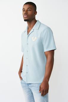 CONTRAST HONEYCOMB PIQU&Eacute; SHIRT, image 3