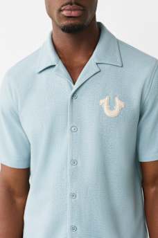 CONTRAST HONEYCOMB PIQU&Eacute; SHIRT, image 4