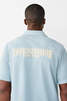 CONTRAST HONEYCOMB PIQU&Eacute; SHIRT, image 5