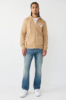 DIAGONAL LOGO ZIP HOODIE, image 6