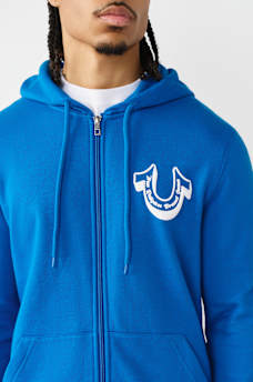 DIAGONAL LOGO ZIP HOODIE, image 4