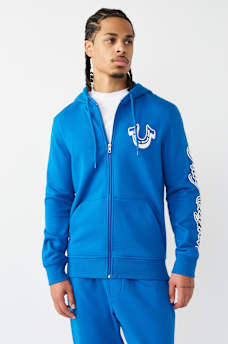 DIAGONAL LOGO ZIP HOODIE, image 1