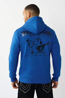 GLOSSY ARCHED LOGO ZIP HOODIE, image 5