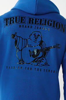 GLOSSY ARCHED LOGO ZIP HOODIE, image 1