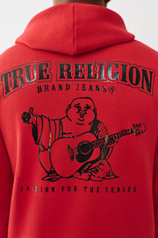 GLOSSY ARCHED LOGO ZIP HOODIE, image 1