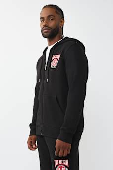 SUDADERA CON CAPUCHA Y CIERRE CON HERRADURA COLLEGE, image 3