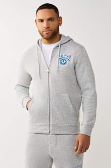 COLLEGE HORSESHOE ZIP HOODIE, image 2
