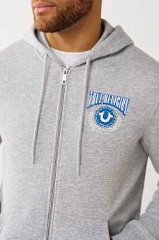 COLLEGE HORSESHOE ZIP HOODIE, image 4