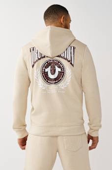 COLLEGE HORSESHOE ZIP HOODIE