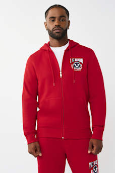 COLLEGE HORSESHOE ZIP HOODIE, image 2