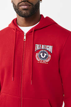 COLLEGE HORSESHOE ZIP HOODIE, image 4