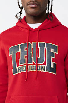 LOGO COLLEGE PULLOVER HOODIE, image 1