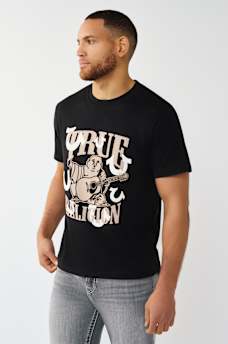 MULTI-HORSESHOE PUFF PRINT GRAPHIC TEE, image 3