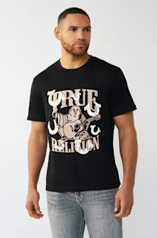 MULTI-HORSESHOE PUFF PRINT GRAPHIC TEE, image 1