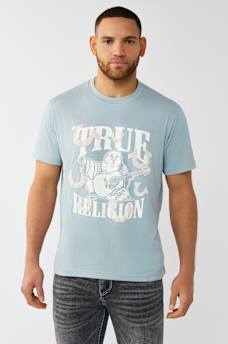 MULTI-HORSESHOE PUFF PRINT GRAPHIC TEE, image 1