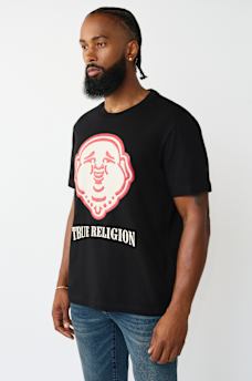 PUFF PRINT BUDDHA FACE TEE, image 2